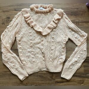 ZARA blush pink knit sweater